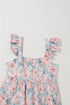 Ethereal Garden Bloom Square Neck Flutter Sleeve Backless A Line Maxi Dress